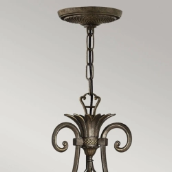Żyrandol Plantation – 7 źródeł światła – Perłowy brąz HK-PLANT7-PZ Elstead Lighting