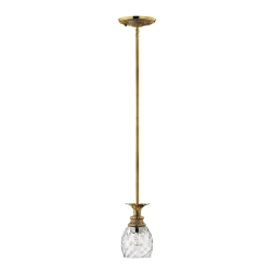 Lampa wisząca Plantation – 1 źródło światła – Oksydowany mosiądz HK-PLANTATION-MP-BB Elstead Lighting