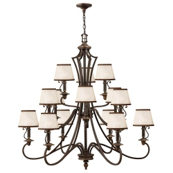Żyrandol Plymouth – 15 źródeł światła HK-PLYMOUTH15 Elstead Lighting