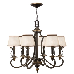 Żyrandol Plymouth – 6 źródeł światła HK-PLYMOUTH6 Elstead Lighting