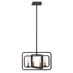 kinkiecik.pl Lampa wisząca Quentin – 4 źródła światła HK-QUENTIN-4P-A Elstead Lighting