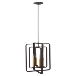 kinkiecik.pl Lampa wisząca Quentin – 4 źródła światła HK-QUENTIN-4P-B Elstead Lighting