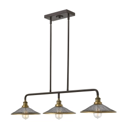 kinkiecik.pl Podłużna lampa wisząca Rigby – 3 źródła światła HK-RIGBY-ISLE-KZ Elstead Lighting