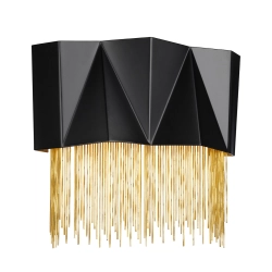 Kinkiet Zuma – 3 źródła światła – Satynowa czerń / Złoty HK-ZUMA-3W-SBG Elstead Lighting