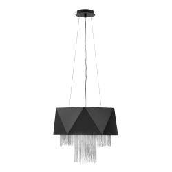 Lampa wisząca Zuma – 6 źródeł światła – Satynowa czerń / Srebrny HK-ZUMA6-SBS Elstead Lighting