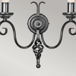 kinkiecik.pl Kinkiet Harlech – 2 źródła światła – Czarny HR2A-BLACK Elstead Lighting