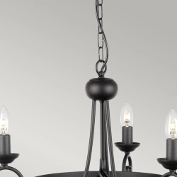 kinkiecik.pl Żyrandol Harlech – 3 źródła światła – Czarny HR3A-BLACK Elstead Lighting