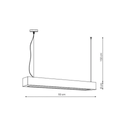 kinkiecik.pl Ibros wiszący czarny duży 24W 4000K IP20 LP-7001/1P 20 BK-93 24/4 Light Prestige