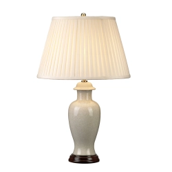kinkiecik.pl Mała lampa stołowa Ivory Crackle – 1 źródło światła IVORY-CRA-SM-TL Elstead Lighting