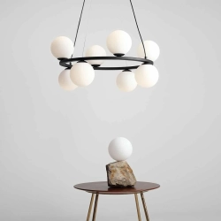 LAMPA WISZĄCA KRONE 8 CZARNY 1085P1 ALDEX - zdjęcie dodatkowe 1