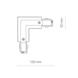 Łącznik kątowy czarny prawy Commercial Lighting CTLS POWER L CONNECTOR RIGHT BLACK 8228 Nowodvorski - zdjęcie dodatkowe 1