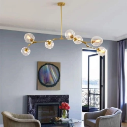 kinkiecik.pl Lampa sufitowa Abigali MD2003-9PCS-JG Dawson