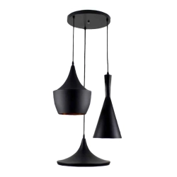kinkiecik.pl Lampa wisząca Abigali Round 3 ⌀60 ABIGALI-CHZ3B-E27