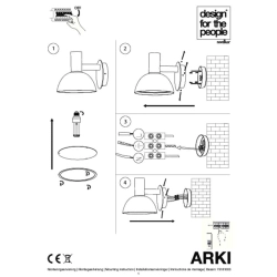 kinkiecik.pl Industrialny kinkiet zewnętrzny Arki - stal ocynkowana 75181031