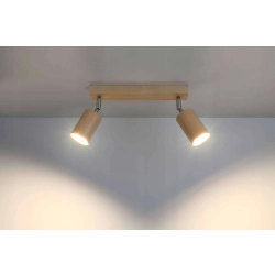 kinkiecik.pl Plafon BERG 2 naturalne drewno SL.0702 SOLLUX LIGHTING