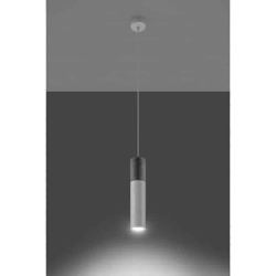 kinkiecik.pl Lampa wisząca BORGIO 1 biały SL.0647 LIGHTING