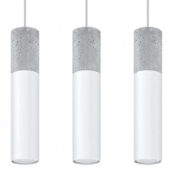 kinkiecik.pl Lampa wisząca BORGIO 3 biały SL.0649 SOLLUX LIGHTING