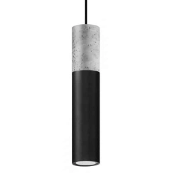 kinkiecik.pl Lampa wisząca BORGIO 1 czarny SL.0650 SOLLUX LIGHTING
