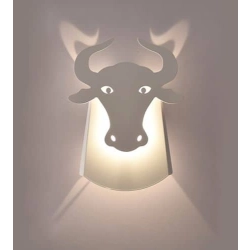 kinkiecik.pl Lampa ścienna LED Byk Abigali Bull Biała ABIGALI-BULL-W