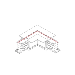 Łącznik kątowy wpuszczany lewy czarny CTLS RECESSED POWER L CONNECTOR , LEFT ( L-L) BLACK 8683 Nowodvorski - zdjęcie dodatkowe 1