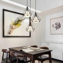 kinkiecik.pl Lampa wisząca Diament Abigali Diamond III ABIGALI-CHNR3-E27