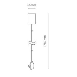 Zawiesie z zasilaniem do lampy ITAKA białe CL ITAKA POWER SUPPLY KIT WHITE 8280 Nowodvorski - zdjęcie dodatkowe 1