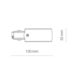 Końcówka zasilająca prawa CTLS POWER END CAP RIGHT BLACK 8713 Nowodvorski - zdjęcie dodatkowe 1