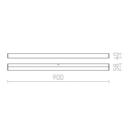 kinkiecik.pl LEVIA 90 ścienna aluminium 230V LED 18W 120° IP44 3000K R12403 Rendl light studio