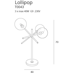 LOLLIPOP T0043 LAMPA BIURKOWA CZARNA MaxLight - zdjęcie dodatkowe 1