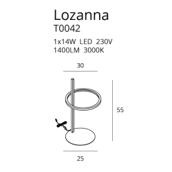LOZANNA T0042 LAMPA BIURKOWA MaxLight - zdjęcie dodatkowe 1