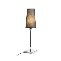 kinkiecik.pl LULU stołowa czarna chrom 230V E27 28W R12465 Rendl light studio