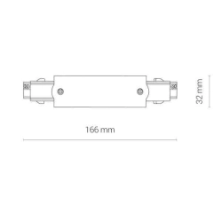 Łącznik prosty CTLS POWER STRAIGHT CONNECTOR BLACK 8708 Nowodvorski - zdjęcie dodatkowe 1