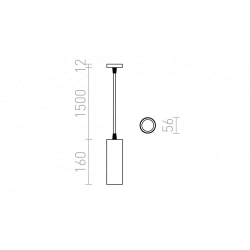 kinkiecik.pl MAVRO DIMM wisząca czarna/złota 230V LED 12W 38° 3000K R13184 Rendl light studio