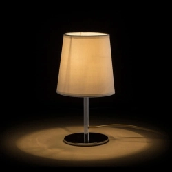 kinkiecik.pl MINNIE stołowa biała chrom 230V E14 15W R13272 Rendl light studio