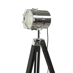 kinkiecik.pl NAUTIC podłogowa czarna chrom 230V E27 20W R13394 Rendl light studio