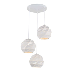 kinkiecik Lampa wisząca Palermo PND-2424-3S-WH ITALUX