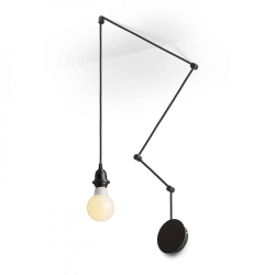 kinkiecik.pl SPIDER I zestaw wiszący czarna chrom 230V E27 15W R13493 Rendl light studio