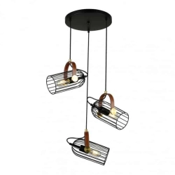kinkiecik Lampa wisząca Antoin PND-2445-3-BK ITALUX