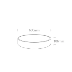kinkiecik.pl Plafon The LED Project Plafo Metal 62150D/W/W ONE LIGHT