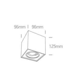 kinkiecik.pl Plafon GU10 Adjustable Square Cylinders 12105YA/B ONE LIGHT