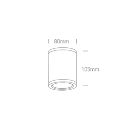 kinkiecik.pl Plafon Outdoor Ceiling Cylinders Die cast 67138C/AN/W ONE LIGHT