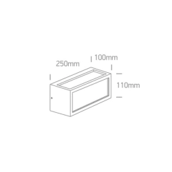 kinkiecik.pl Kinkiet Outdoor E27 Square Die cast 67328/G ONE LIGHT
