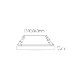 kinkiecik.pl Plafon Outdoor Project LED Plafo Die cast 67384A/W/W ONE LIGHT