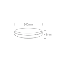 kinkiecik.pl Plafon Outdoor Slim LED Plafo Die cast 67363/W/W ONE LIGHT