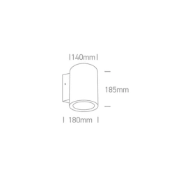 kinkiecik.pl Kinkiet Outdoor Wall Cylinders High Power 67138EL/AN/C ONE LIGHT