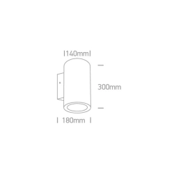 kinkiecik.pl Kinkiet Outdoor Wall Cylinders High Power 67138L/AN/W ONE LIGHT 3000K