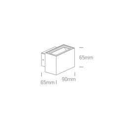 kinkiecik.pl Kinkiet Outdoor Wall Up & Down Lights 67374/AN/W ONE LIGHT