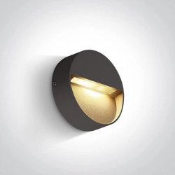 kinkiecik.pl Kinkiet Round Indoor/Outdoor Wall Dark Lights Die cast 67359/AN/W ONE LIGHT