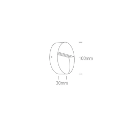 kinkiecik.pl Kinkiet Round Indoor/Outdoor Wall Dark Lights Die cast 67359/AN/W ONE LIGHT