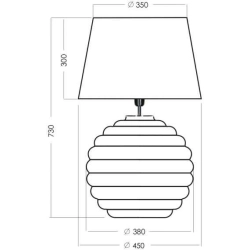 Lampa stołowa Saint Tropez Black L215222229 4Concepts L215222229 - zdjęcie 2